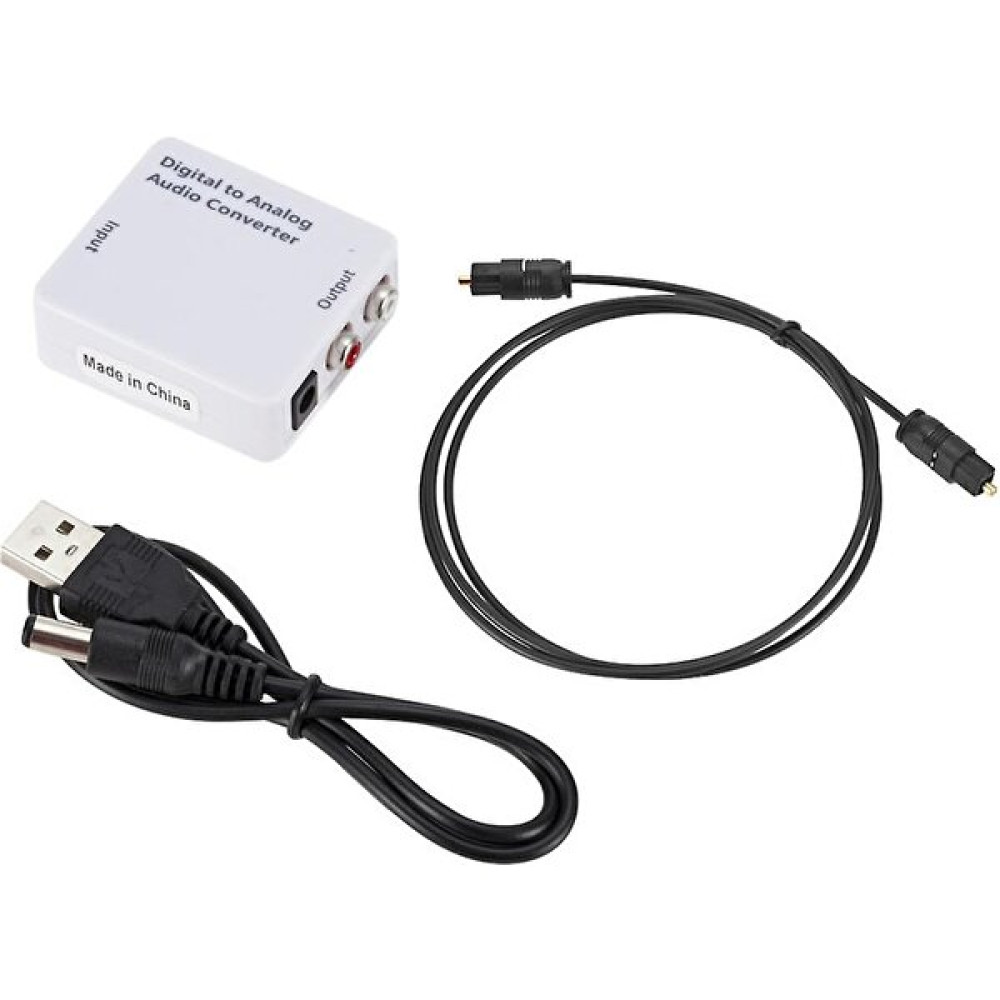 Htun Dijital Analog Sinyal Ses Dönüştürücü, Analog Audio Converter'a Optik Fiber (Yurt Dışından) - Beyaz Tablet Pc Aksesuarları Fiyatı