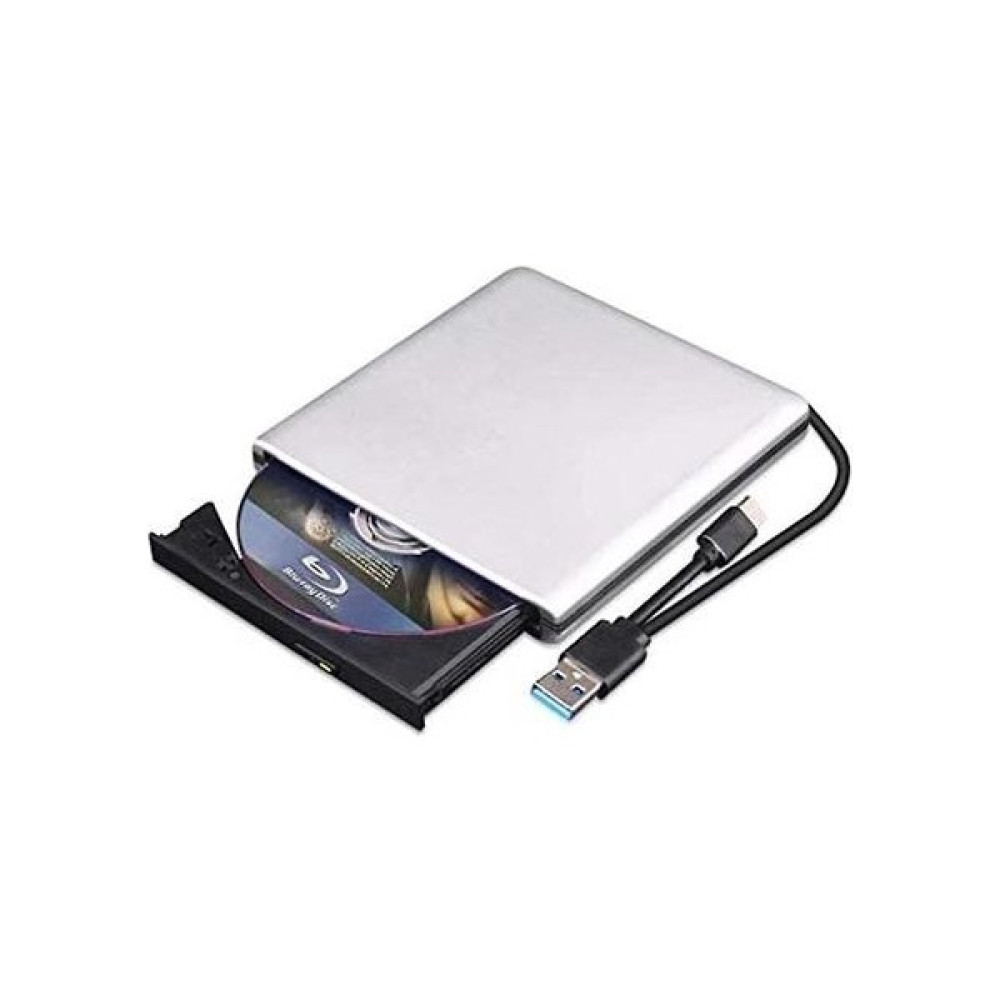 Htun Harici DVD Sürücüsü 3d, USB 2.0 ve Tip-C Bluray CD DVD Okuyucu Macbook Os Windows Xp/7/8/10 Için Ince Optik Taşınabilir Sürücü, Dizüstü Bilgis... CD & DVD Sürücüler Fiyatı