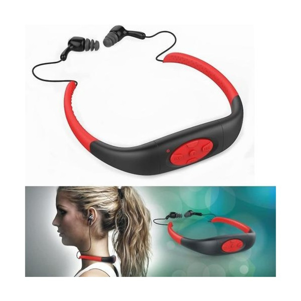 Htun Ipx8 Su Geçirmez 8gb Sualtı Sporları Mp3 Müzik Çalar Boyuna Monte Stereo Kulaklık (Yurt Dışından) - Kırmızı MP3 Çalar & iPod Aksesuarları Fiyatı