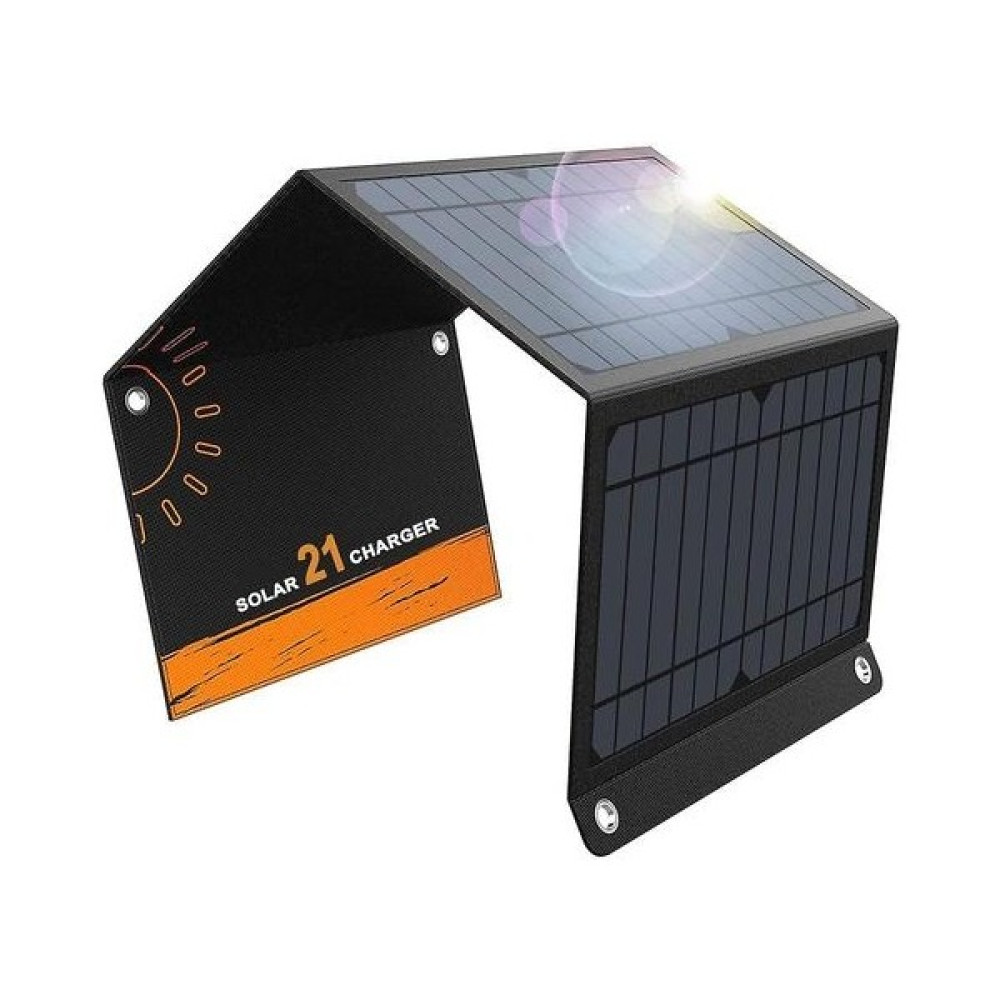 Htun Solar Charger 21W 2usb 3 Katlanabilir Panelli Taşınabilir Güneş Panelleri (Yurt Dışından) - Siyah Dış Mekan & Bahçe Oyuncakları Fiyatı