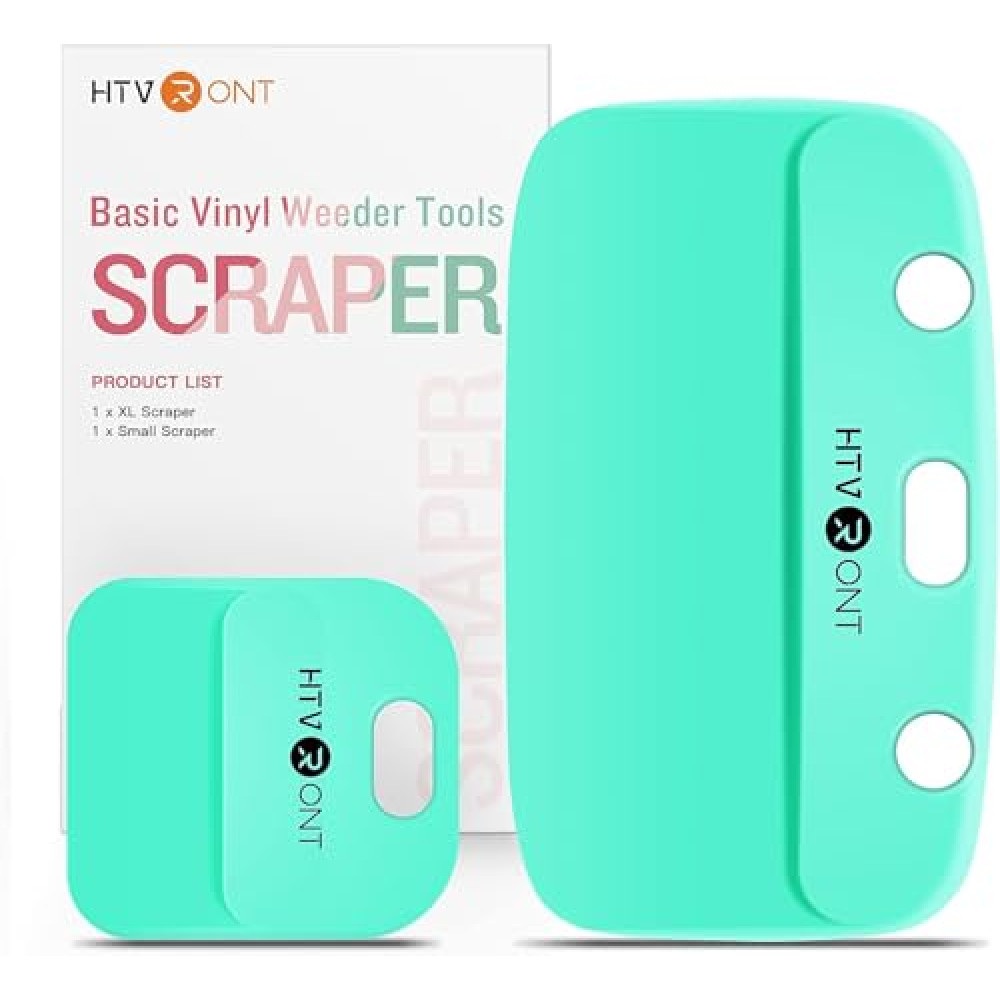 HTVRONT Vinyl Scraper - 2Pack Scraper Tools for Vinyl, Craft Weeder Vinyl Tool Kit Basic Tool-Scraper for Vinyl