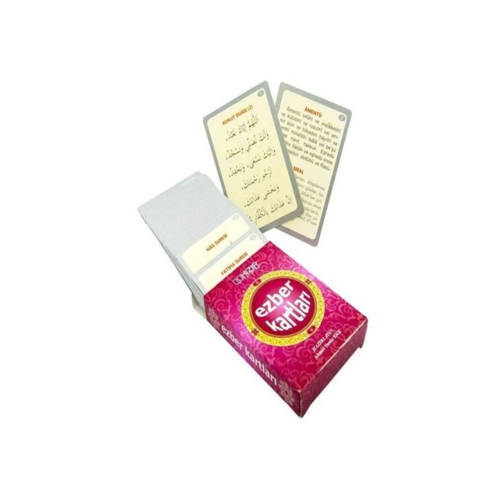 HTY Dağıtım Hızır Dua Ezber Kartları (50 KART) Dua Sure Ezber Kartları Arapça - Türkçe Din Kitapları Fiyatı