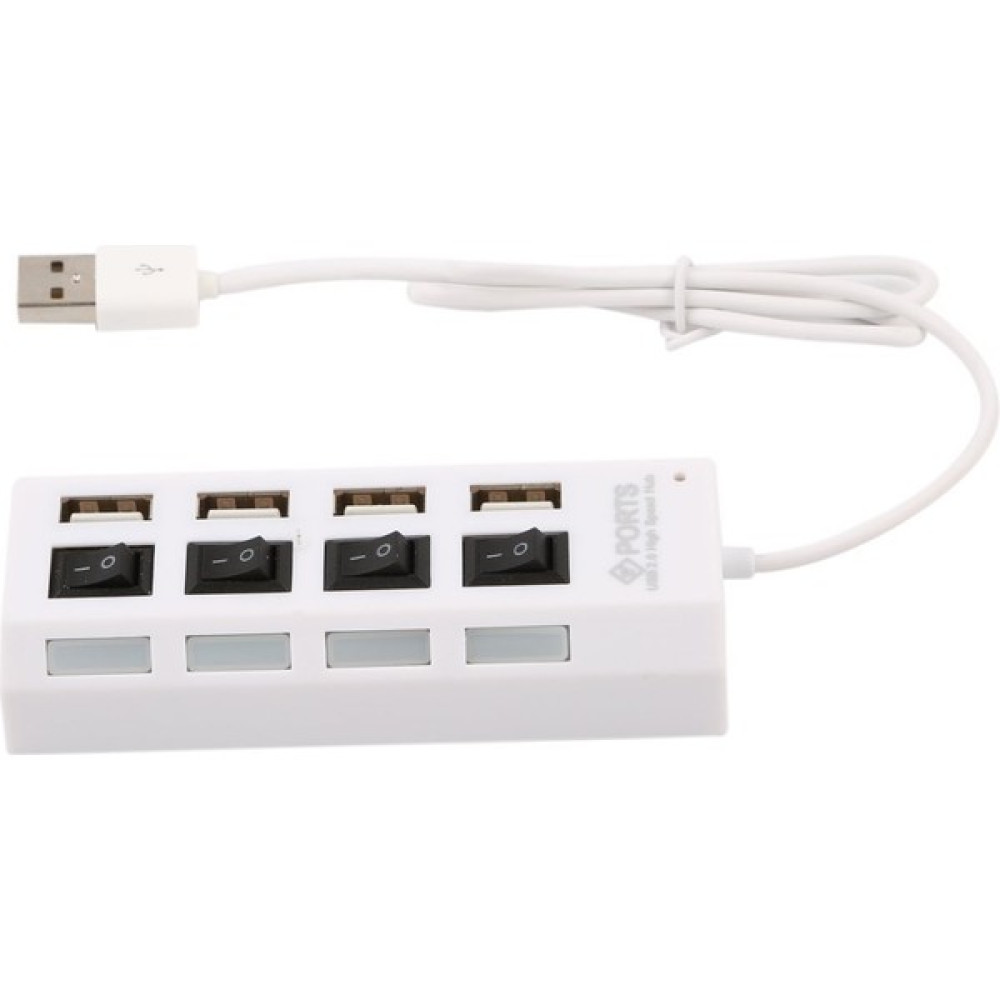 Hua3C C A42 Yüksek Hızlı Usb2.0 4 -Portlu USB Hub Ayrıcı Bağımsız Anahtar - Beyaz (Yurt Dışından) USB & Firewire Ürünleri Fiyatı