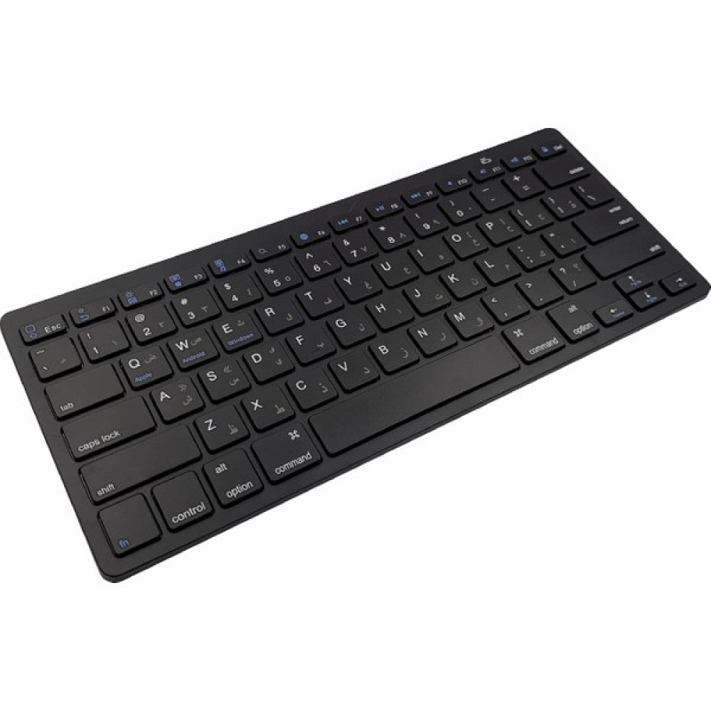 Huahai [arapça Versiyon] IPad iPhone Için X5 78 Anahtarlı Çok Fonksiyonlu Ultra Ince Kablosuz Bluetooth Klavye-Siyah Oyuncu Klavyesi Fiyatı