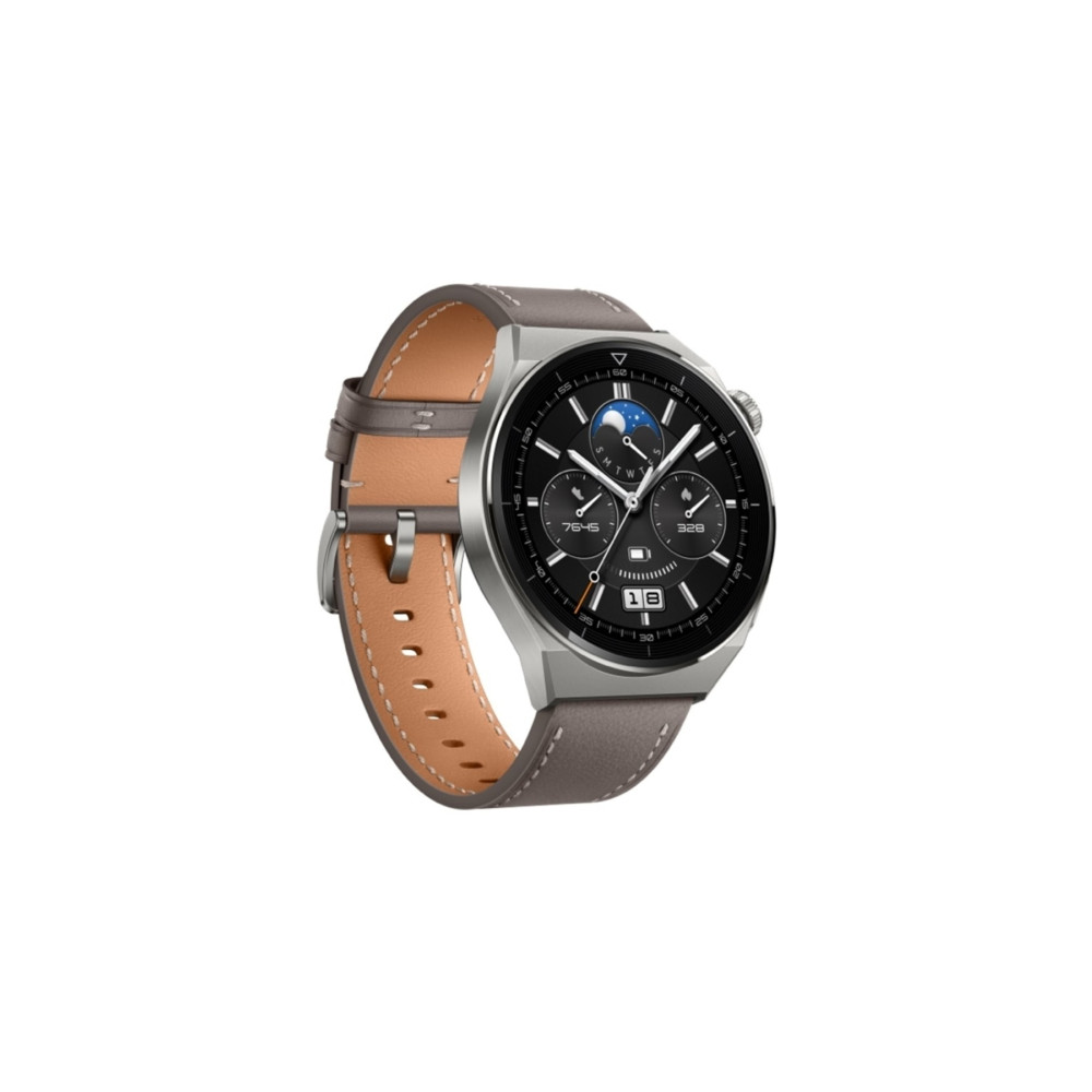Huawei Huaweı Watch Gt3 Pro 46mm (TİTANYUM KASA - GRİ DERİ KAYIŞ) Akıllı Saat Fiyatı