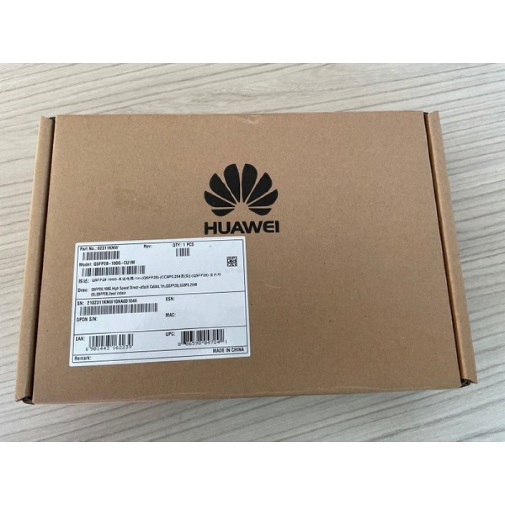 Huawei Huawi QSFP28-100G-CU1M ,high Speeddirect-Attach CABLES,1M,(QSFP28),CC8P0.254B (S) ,used Indoor Oto Boyaları Fiyatı