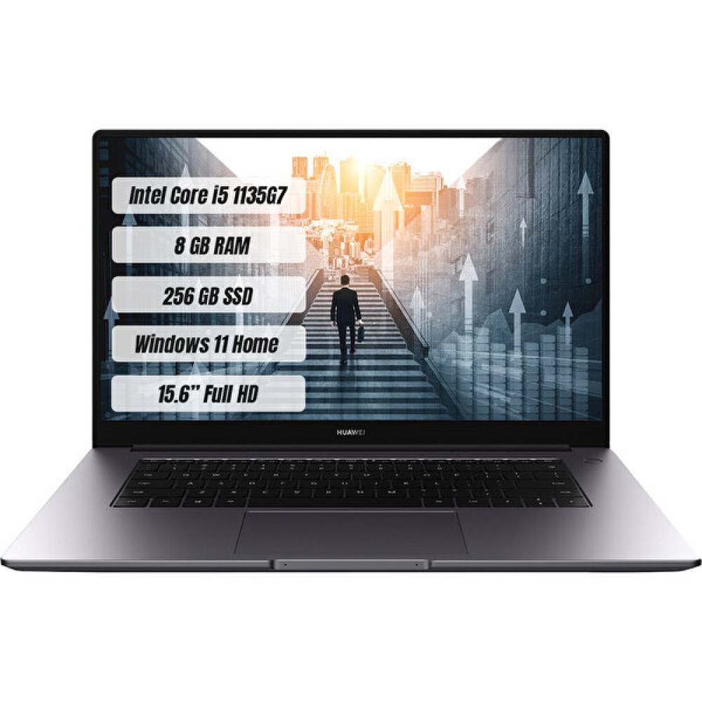 Huawei Matebook D15 Intel Core i5 1135G7 8GB 256GB SSD Windows 11 Home 15.6'' FHD Taşınabilir Bilgisayar - Uzay Grisi Dizüstü Bilgisayar Fiyatı