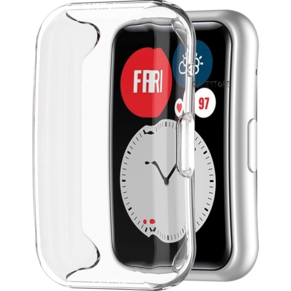 Huawei Watch Fit 2 Uyumlu Kasa ve Ekran Koruyucu Kılıf Silikon Tam Kaplar Pc 360 Derece Renkli - Şeffaf Giyilebilir Teknoloji Aksesuarları Fiyatı
