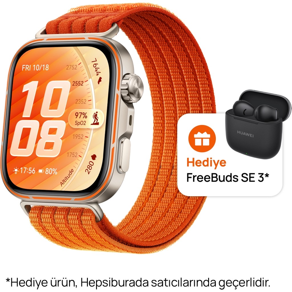 Huawei Watch Fit 5 Pro Akıllı Saat - Turuncu, Bluetooth Kulaklık Hediye, Nfc ile Ödeme, Kapsamlı Sağlık Takibi, Gelişmiş Uyku Takibi, Uzun Pil Ömrü... Bluetooth Kulaklık Fiyatı