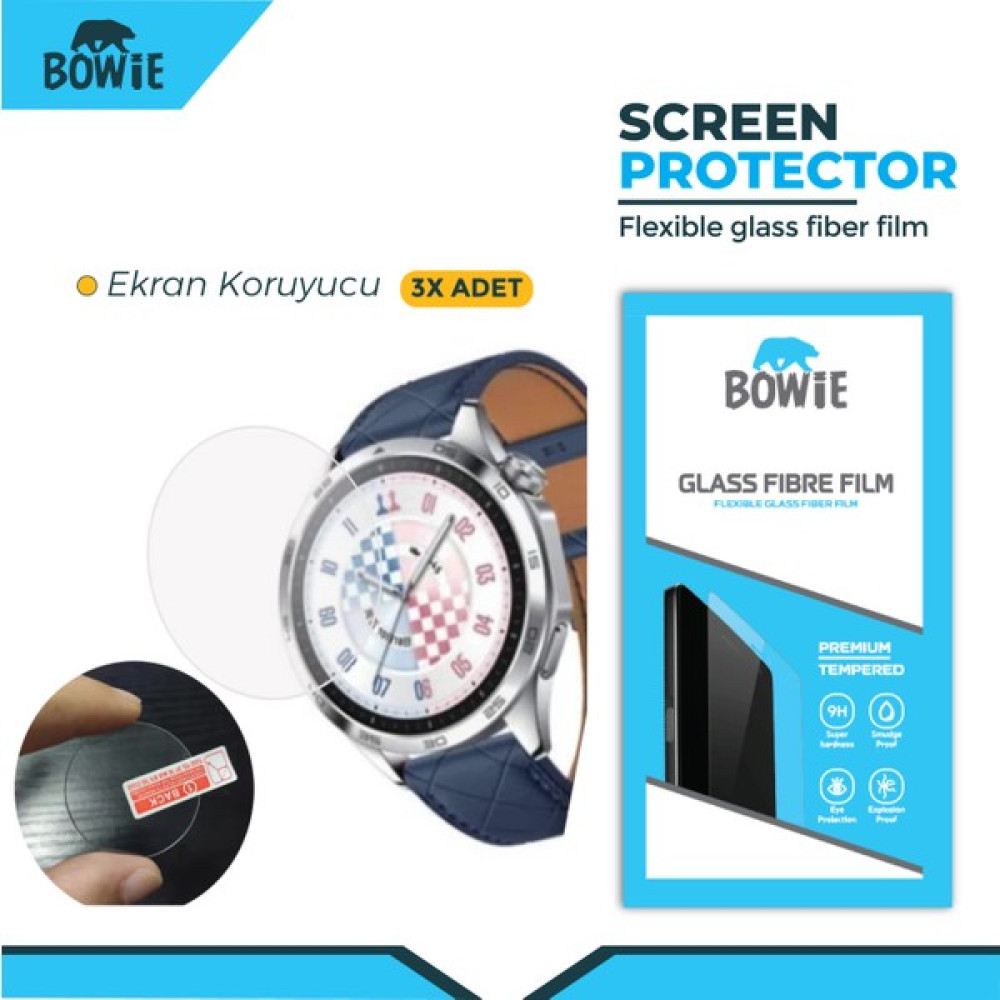 Huawei Watch Gt 5 Pro 46MM Için Full Kaplama Nano Tempered Ekran Koruyucu 3 Adet Set Giyilebilir Teknoloji Aksesuarları Fiyatı