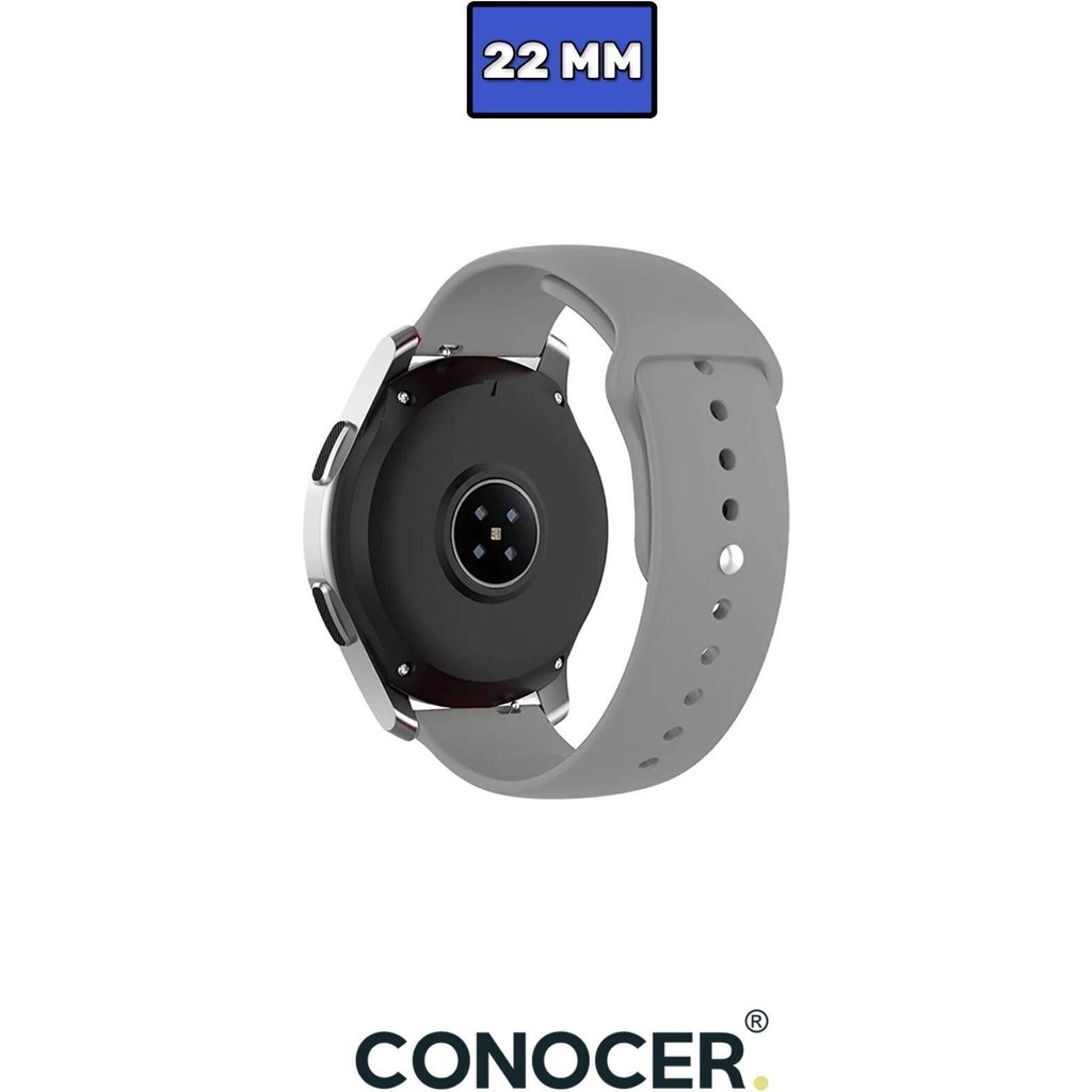 Huawei Watch Gt3 Pro Titanyum 46MM Uyumlu Yumuşak Silikon Kordon Kayış (22MM) - Gri Cep Telefonu Kılıfı Fiyatı