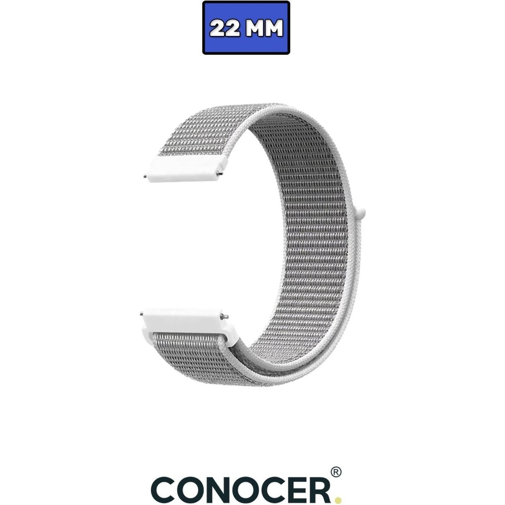 Huawei Watch Gt4 Gt5 46MM Uyumlu Dokuma Cırtlı Spor Kordon Kayış (22MM) - Beyaz Akıllı Saat Aksesuarı Fiyatı
