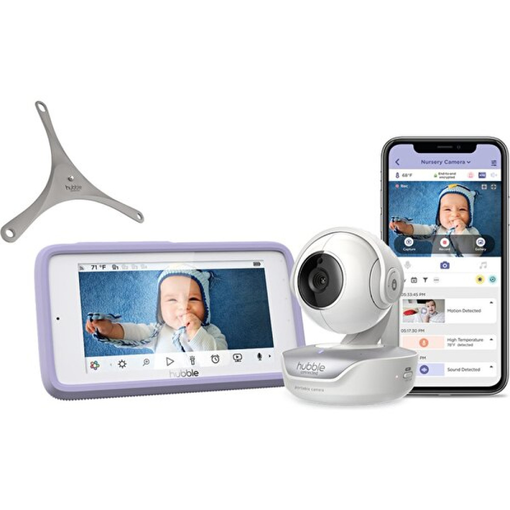 Hubble Nursery Pal Deluxe 5" Dokunmatik Dijital Ekranlı WiFi Bebek Kamerası Bebek Kamerası Fiyatı