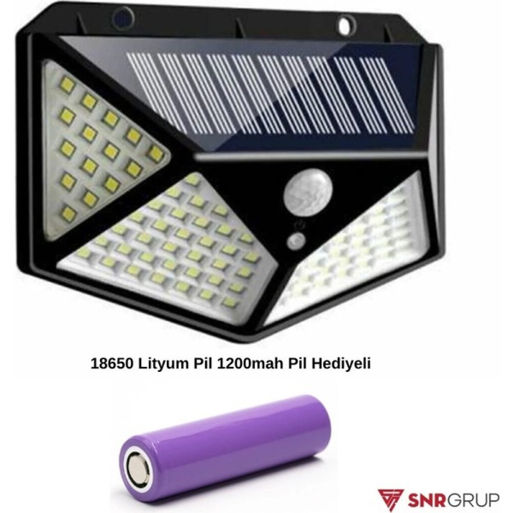 Hubstein Pil Hediyeli 100 LED Solar Hareket Sensörlü Güneş Enerjili 3 Mod Duvar Bahçe Karavan Kamp Lambası Dış Mekan & Bahçe Oyuncakları Fiyatı