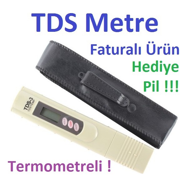 Hubstein TDS Metre Su Kalitesi Ölçüm Cihazı Termometreli TDS Ölçer Diğer Fiyatı