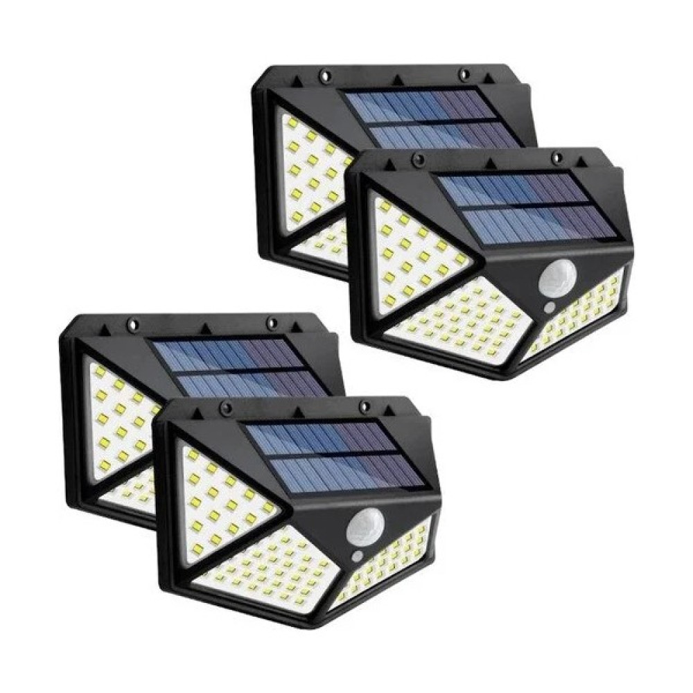 Hubsten 4 Adet 100 LED Solar Hareket Sensörlü Güneş Enerjili 3 Mod Duvar Bahçe Karavan Kamp Lambası Dış Mekan & Bahçe Oyuncakları Fiyatı