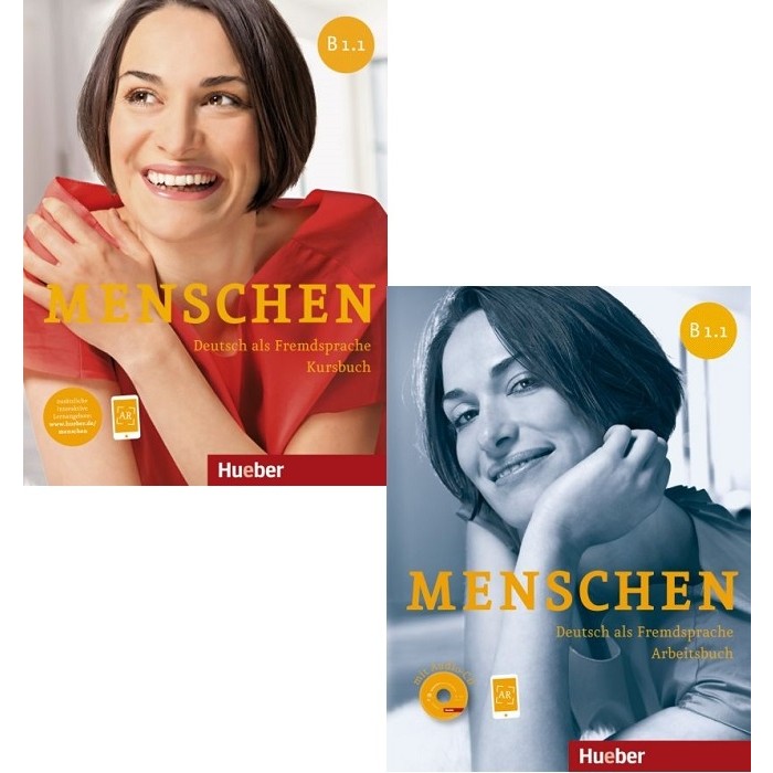 Hueber Menschen B1.1 : Kursbuch + Arbeitsbuch Mit Online Ar + Audio-CD Diğer Fiyatı