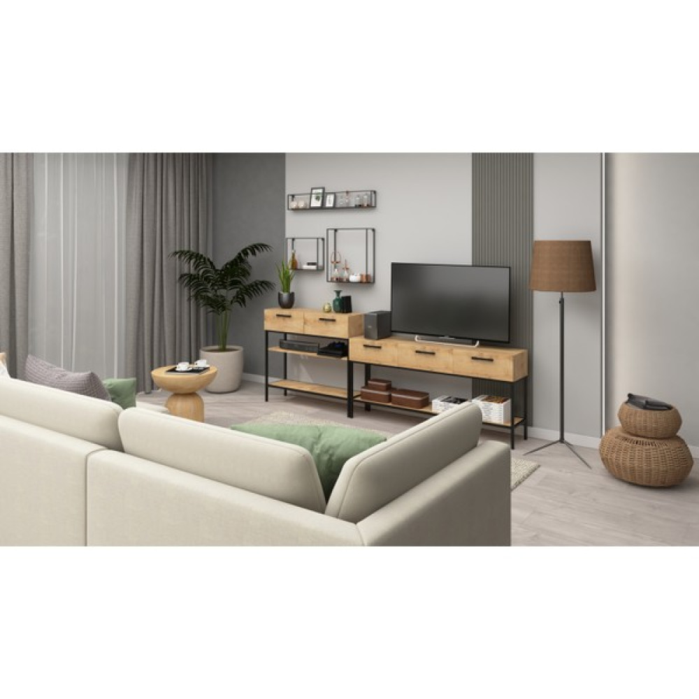 Hug Home Hug Kombin Metal Tv Ünitesi, Dresuar, Konsol, Dekoratif Toplam 3 Raflı 5 Çekmeceli Tv Ünitesi Tv Ünitesi / Sehpası Fiyatı