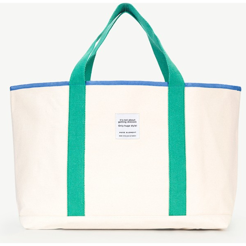 Huge Extra Large Linen Bag Green Ecru Bayan Çanta ve Cüzdan Fiyatı