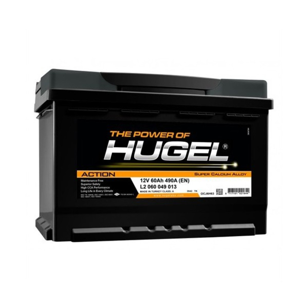 Hugel Action Asia 12V 60Ah 430CCA Akü Fiyatı