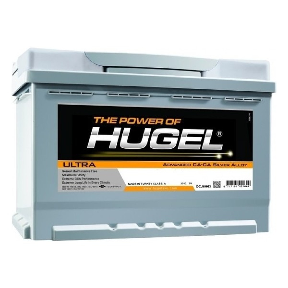 Hugel Ultra 60Ah 490CCA Oto Akü Akü Fiyatı