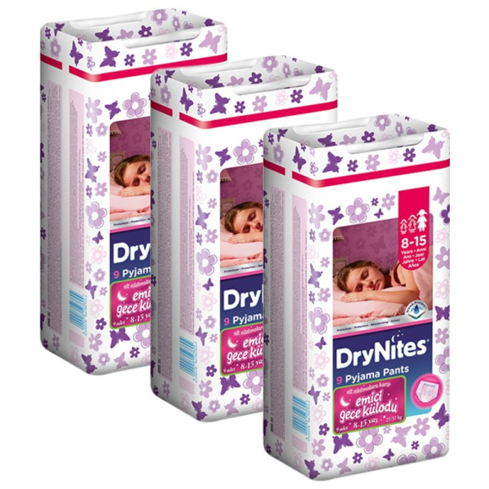 Huggies Dry Nites Gece Külodu Kız Large Beden 3 Adet - L Bebek Bezi Fiyatı