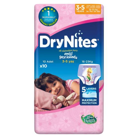 Huggies Drynites 3-5 Yaş Kız 10 Adet Gece Külodu Bebek Bezi Fiyatı