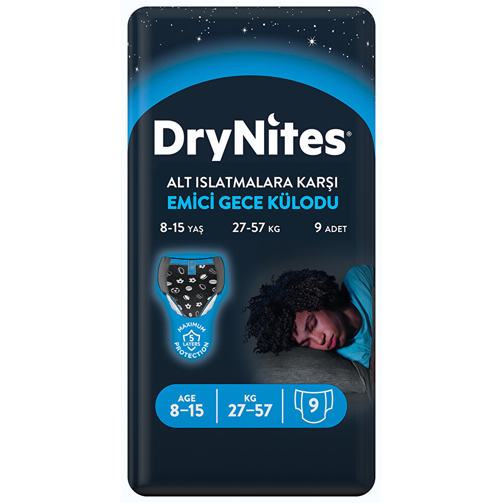 Huggies Drynites Gece Külodu Büyük Erkek 8-15 Yaş 9'lu Bebek Bezi Fiyatı