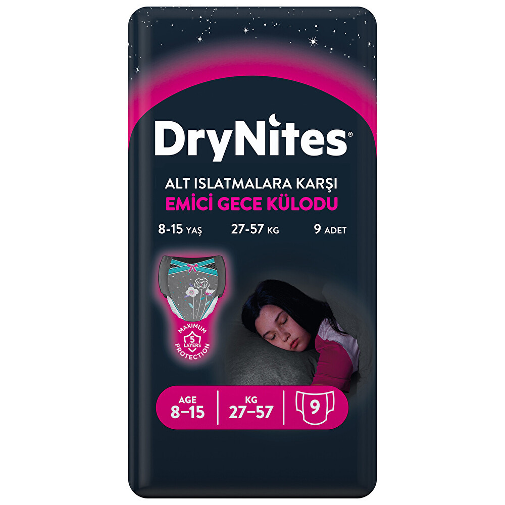 Huggies Drynites Gece Külodu Büyük Kız 8-15 Yaş 9'lu Bebek Bezi Fiyatı