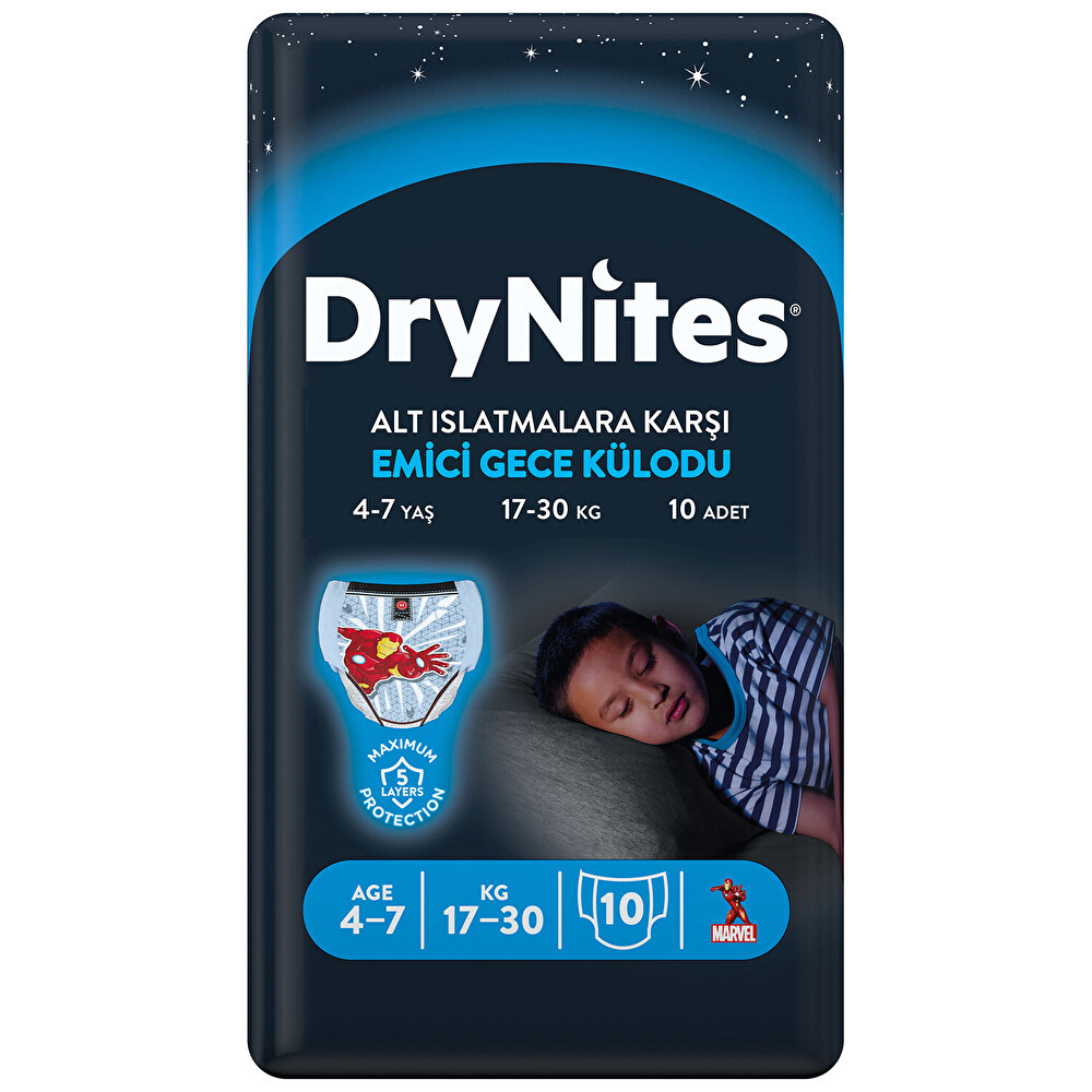 Huggies Drynites Gece Külodu Küçük Erkek 4-7 Yaş 10'lu Bebek Bezi Fiyatı