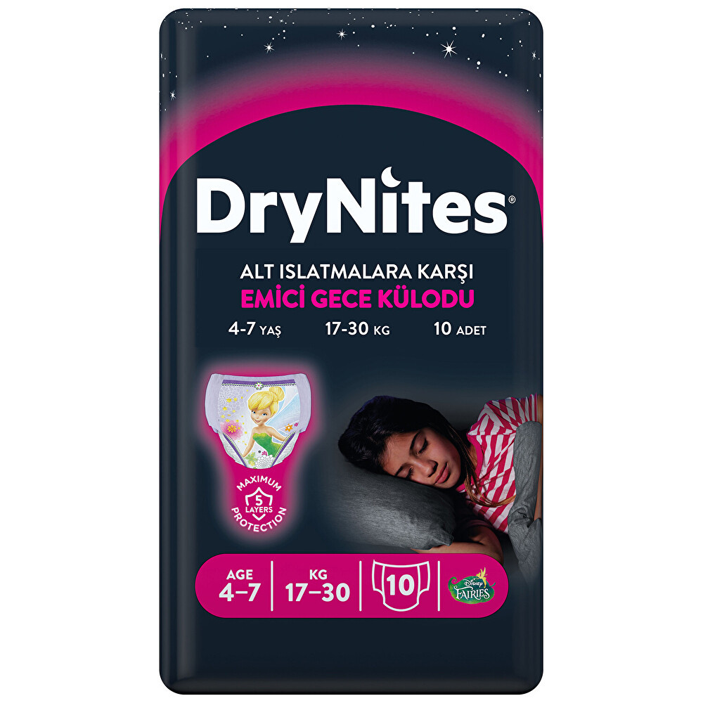 Huggies Drynites Gece Külodu Küçük Kız 4-7 Yaş 10'lu Bebek Bezi Fiyatı