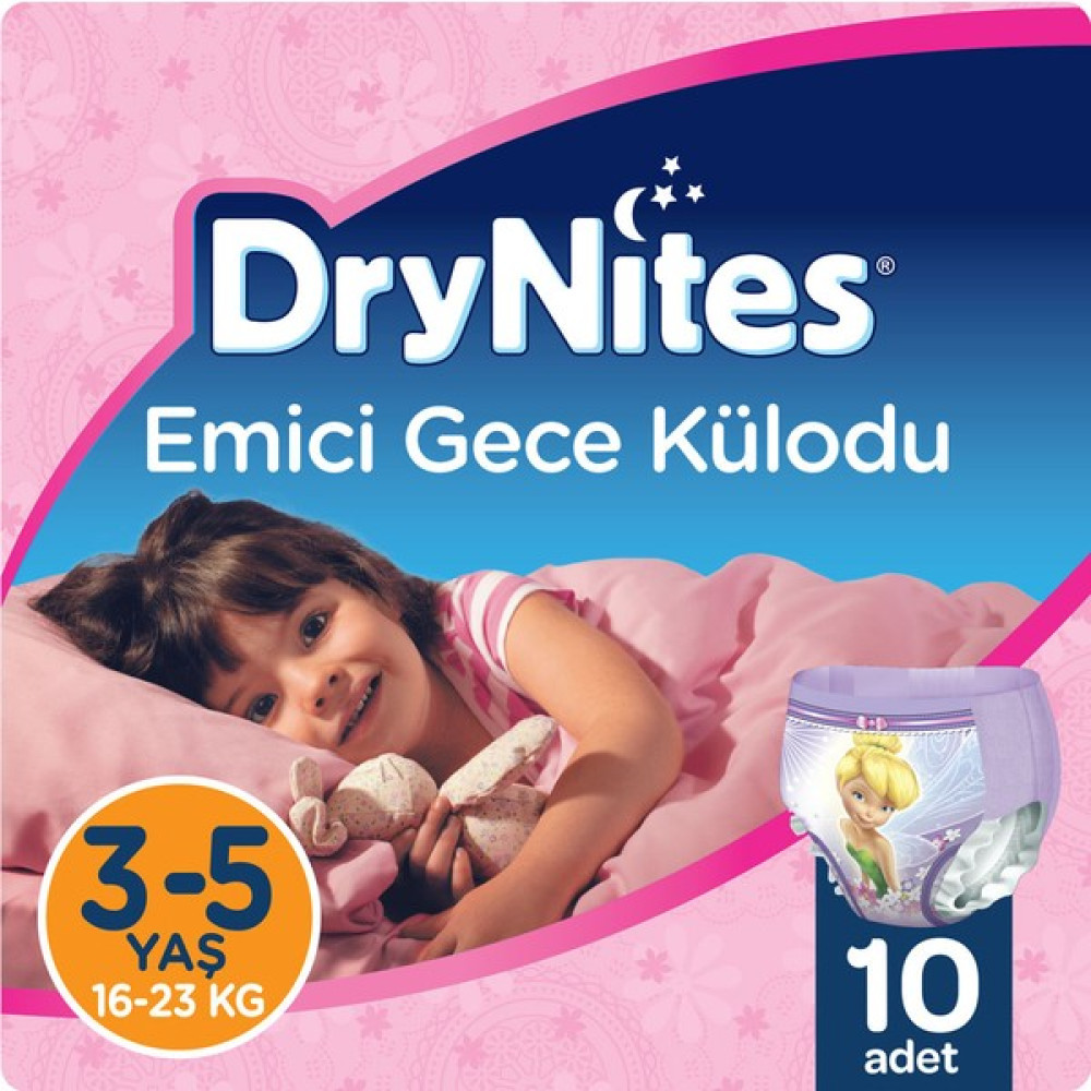 Huggies DryNites Kız Emici Gece Külodu 3 - 5 Yaş 10 Adet Bebek Bezi Fiyatı