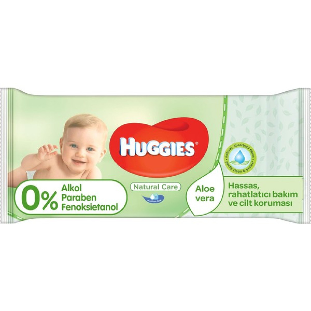 Huggies Islak Havlu (Dogal Bakım) Yeni 56 Yaprak - Tekli Paket Bebek Bakım Fiyatı