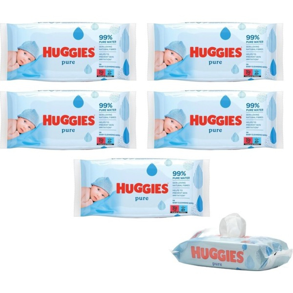Huggies Pure Yenidoğan Hassas Islak Havlu 72 Yaprak 5'li Paket (432 Yaprak) Bebek Bakım Fiyatı