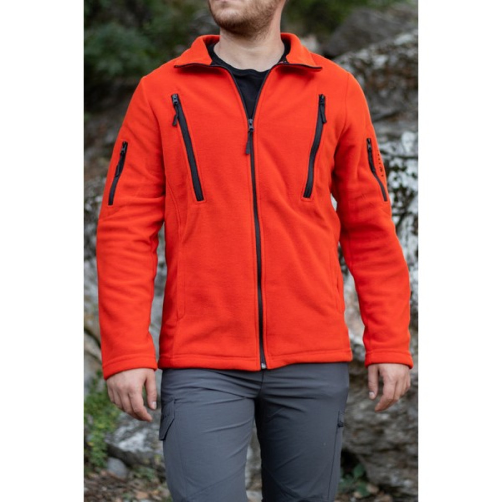 Huğlu Outdoor 6 Cepli Turuncu Polar Hırka Ayakkabı (Outdoor) Fiyatı