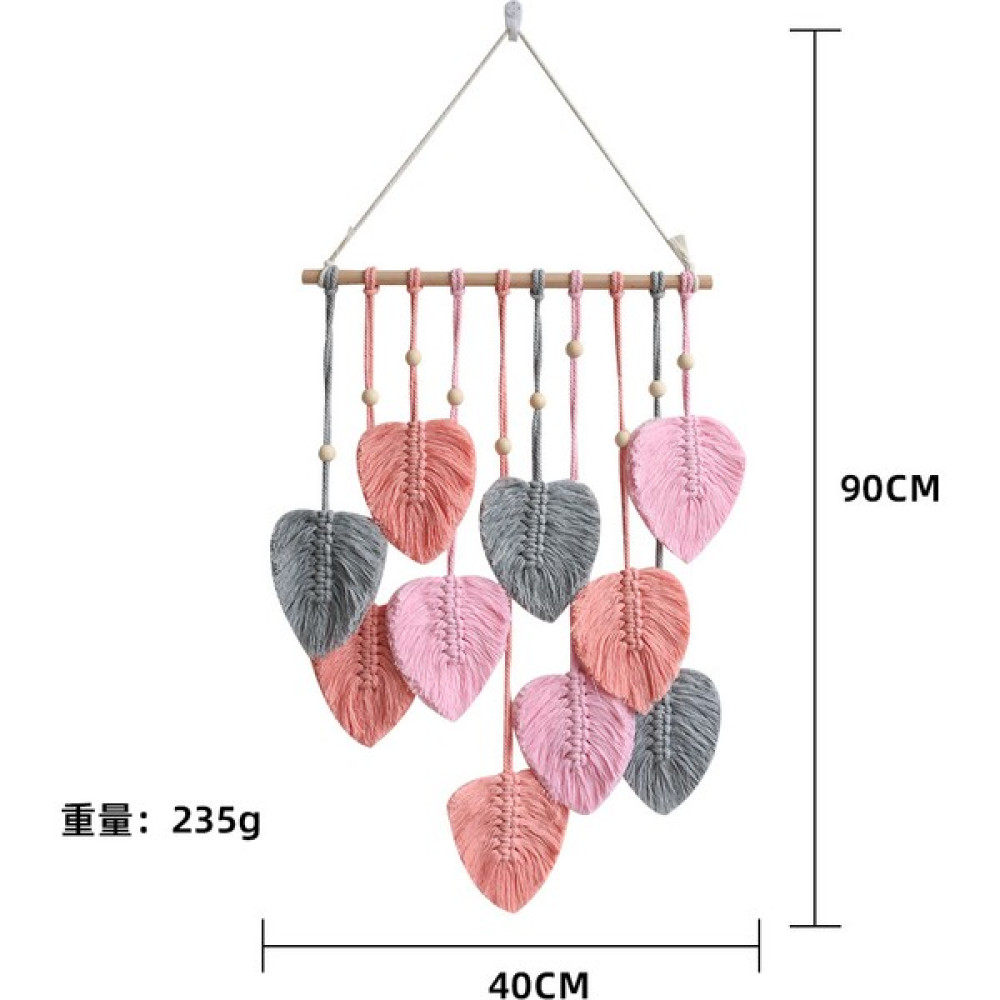 Huiding Up Çin Geleneksel El Dokuması Pamuk Ip Yapraklarındanduvar Süsü, Dekoratif Bahçe, Balkon Süsü (Yurt Dışından) - Pembe - 90*40CM Ev & Dekorasyon Aksesuarları Fiyatı