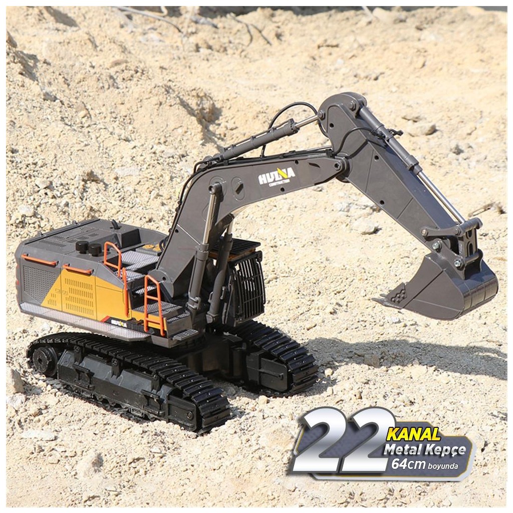 Huına 1/14 Yüksek Kalite 22 Kanal Rc Model Metal Kepçeli Ekskavatör Kazıcı Uzaktan Kumandali Çok Fonksiyonlu Iş Makinası - 2.4g Sesli & Işıklı - 15... Diğer Fiyatı