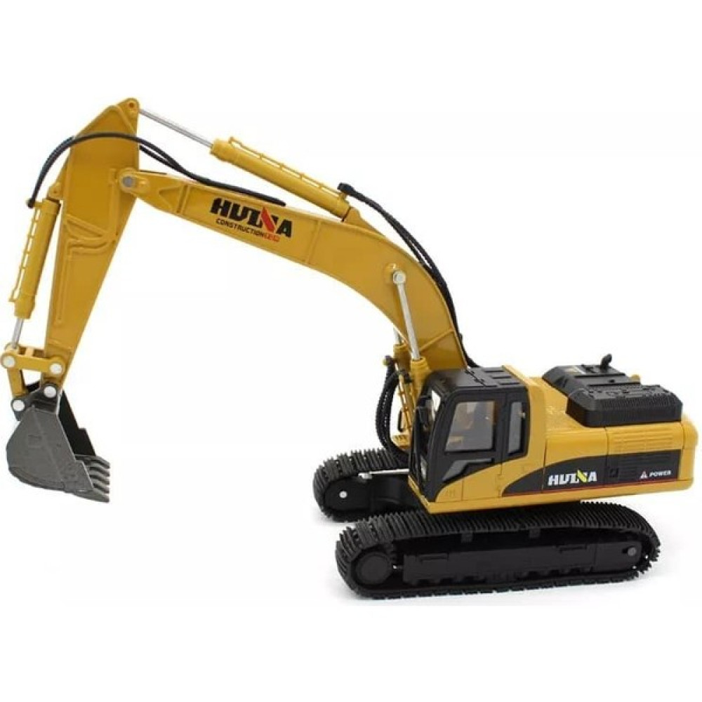 Huına 1/40 Yüksek Kalite Ekskavatör Kepçe Kazıcı 1910 Sergilemeye Hazır Diecast Metal Iş Makinası ( Kumandalı Değildir ) - Sarı Oyuncak Araç Fiyatı