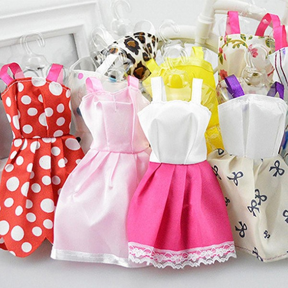 Huizongxu 10 Adet Çocuk Kız Oyuncak Aksesuarları Moda El Yapımı Elbiseler Bebek Dekor Için Giysiler (Yurt Dışından) - Renkli Bebek Oyuncakları Fiyatı