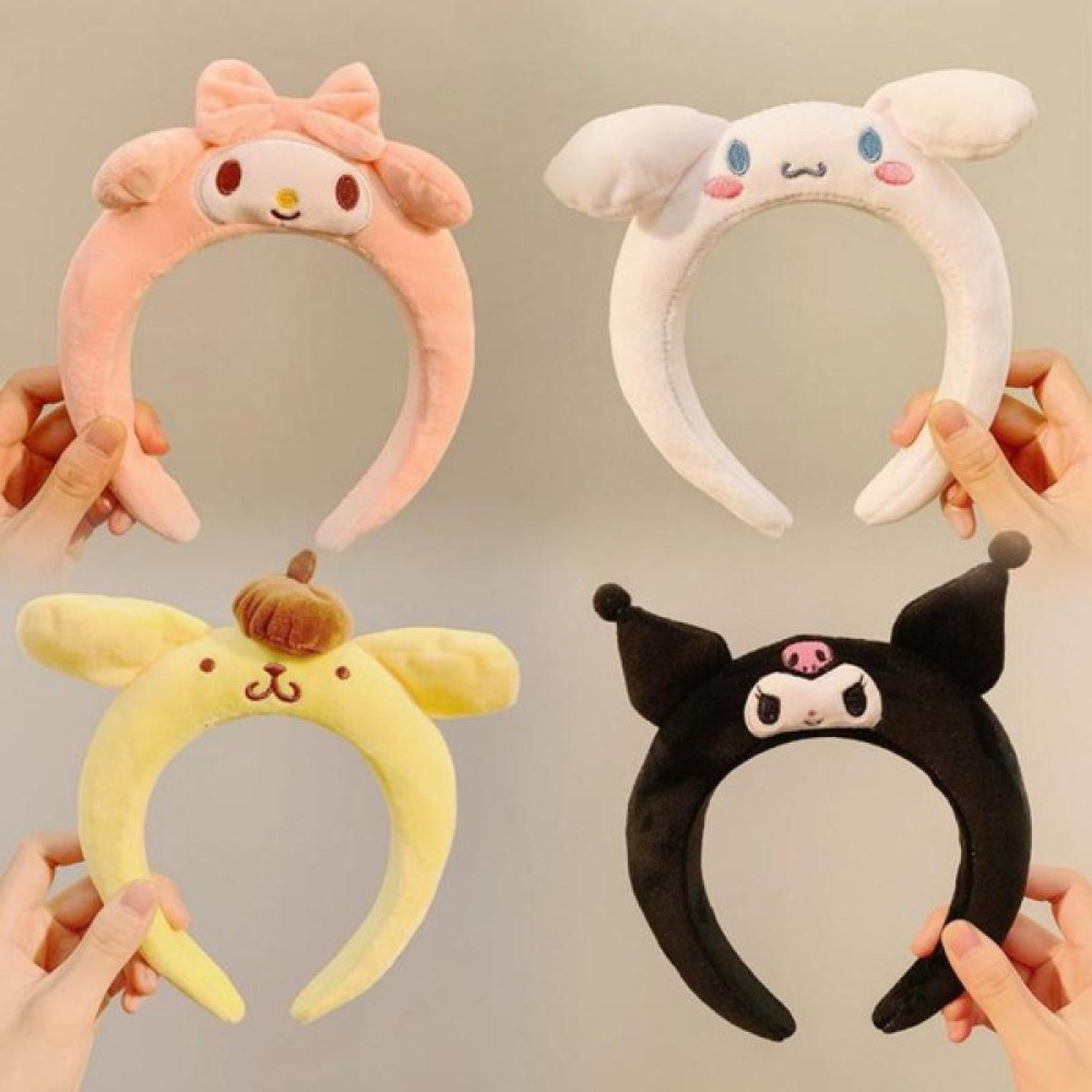 Huizongxu Kawaii Saç Bandı Sanrio My Melody Kuromi Cinnamoroll Ponpon Purin Saç Aksesuarları Anime Sevimli Karikatür Peluş Headdress Kız Hediye (Yu... Bebek Oyuncakları Fiyatı