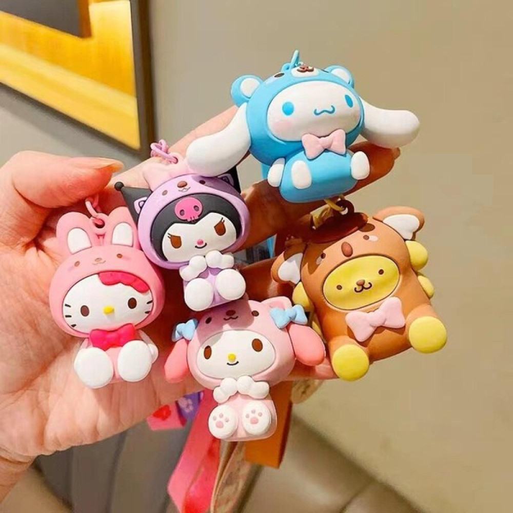 Huizongxu Sanrio Hello Kitty Anahtarlık Kuromi Cinnamoroll Kawaii Moda Kız Çocuk Çantası Kolye Sırt Çantası Bebek Anahtarlık Çocuk Oyuncakları Doğu... Bebek Oyuncakları Fiyatı