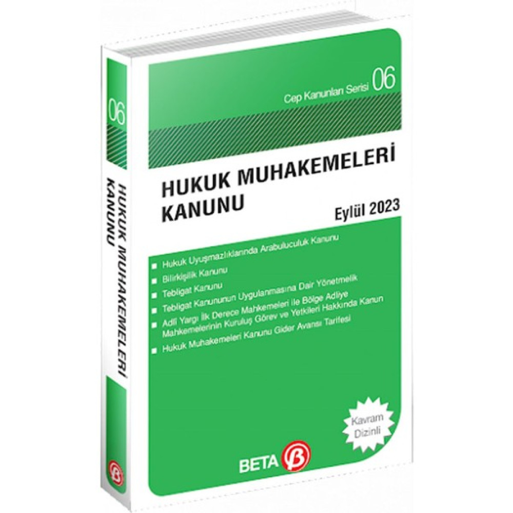 Hukuk Muhakemeleri Kanunu Eylül 2023 (Cep Boy) Genel Hukuk Fiyatı