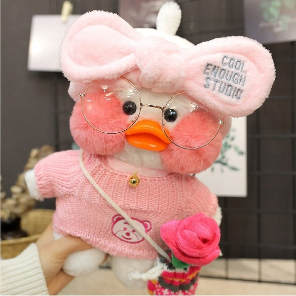Hulv Lalafanfan Cafe Mimi Ördek Bebek 30 cm - Pembe (Yurt Dışından) - Beyaz - Pembe Oto Boyaları Fiyatı