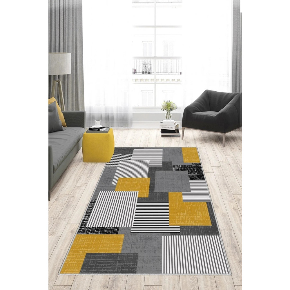 Hülya Home Dijital Baskı Yıkanabilir Kaymaz Taban Salon Halısı Mutfak Halısı Ve Yolluk 100 x 400 Beden Kilim Fiyatı