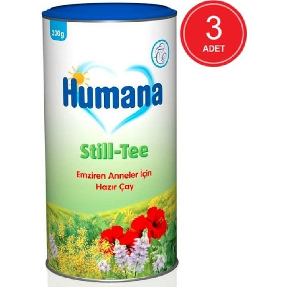Humana Still-Tee Emziren Anneler Için Hazır Çay 3 x 200 G - Ekru Bebek Beslenme Gereçleri Fiyatı