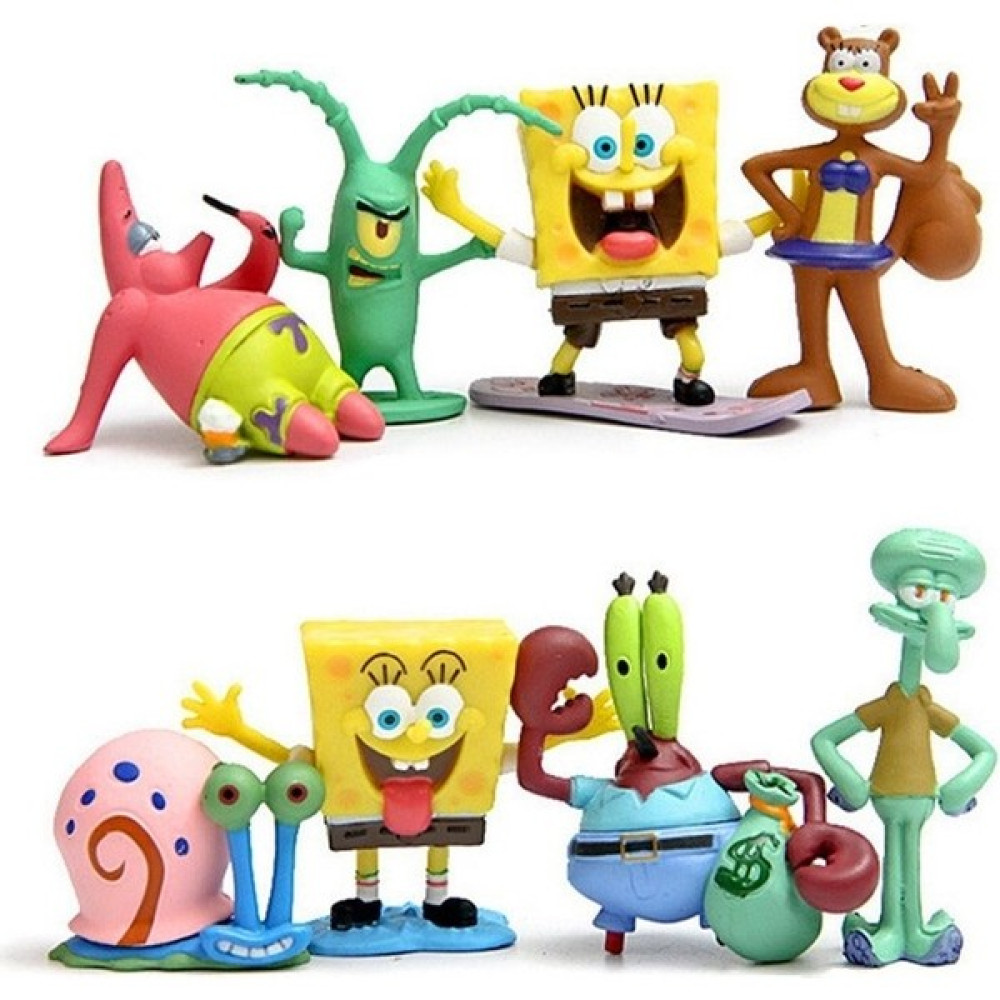 Humarkup 8 Sünger Bob Kare Pantolon Bebek Pasta Süsleri Pişirme Süsleri Patrick Yengeç Model El Kuklası Araba Taşıyıcı Sarkaç (Yurt Dışından) - Sarı Oyuncak Fiyatı