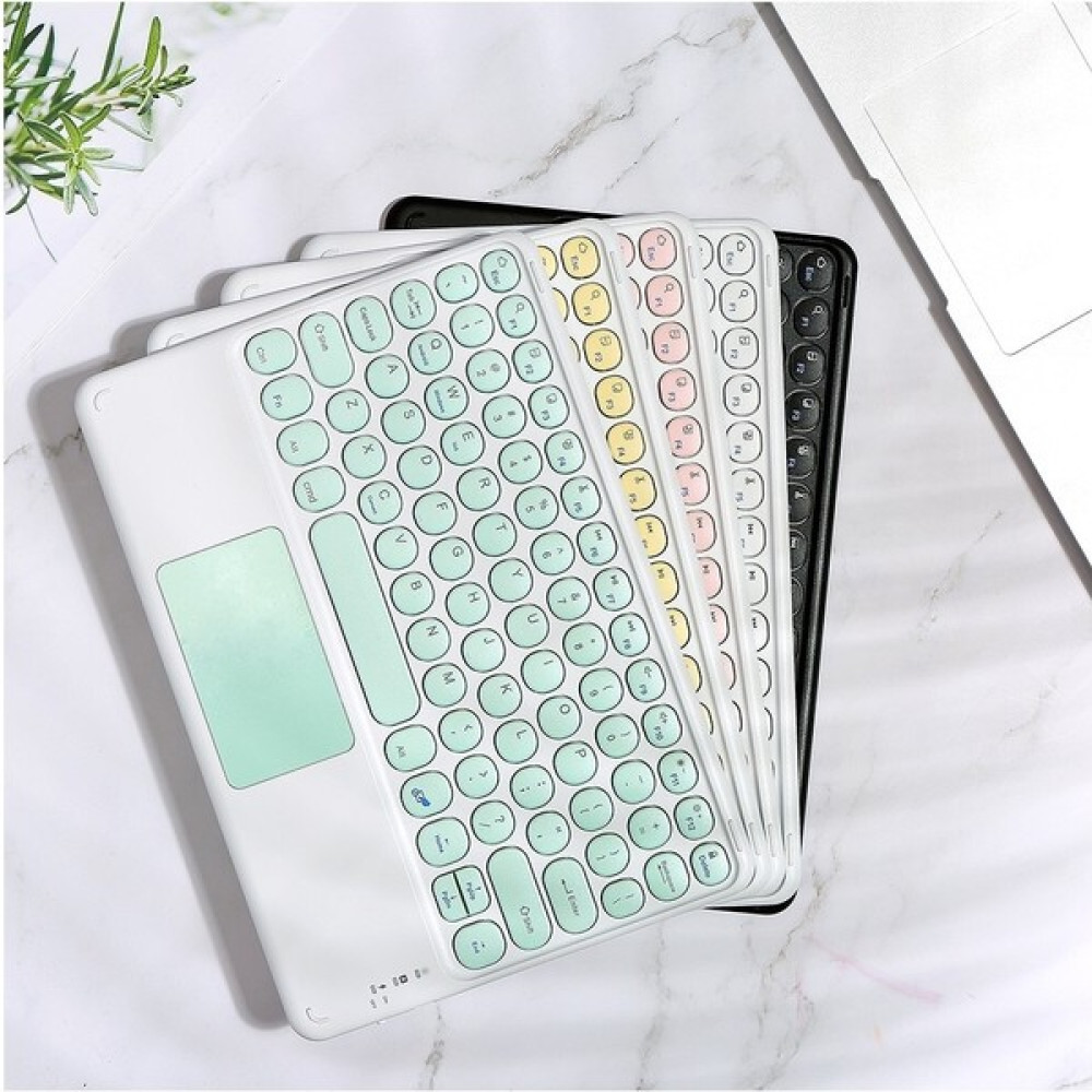 Humarkup Bluetooth Retro Yuvarlak Ikinci Kontrol Bluetooth Klavye Tablet Hafif Bluetooth Tuş Takımı (Yurt Dışından) - Açık Yeşil Oyuncu Klavyesi Fiyatı