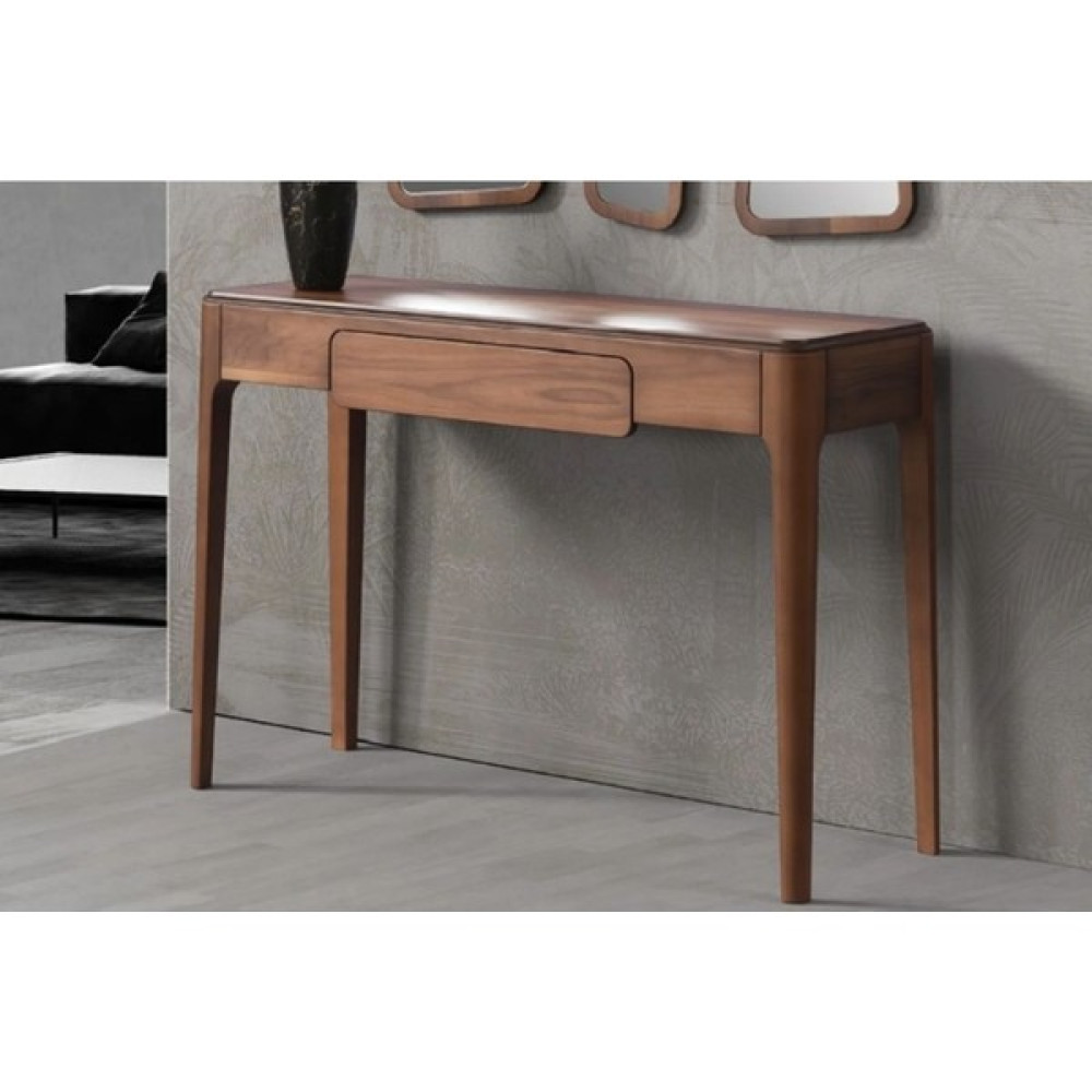 Hümas Dekorati̇f Cevi̇z Kaplamali Çekmeceli̇ Masi̇f Modern Dresuar 120X80 cm - Ceviz Dresuar / Makyaj Masası Fiyatı