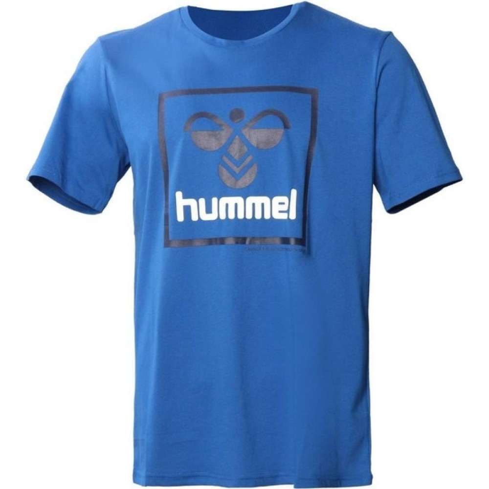 Hummel 911558-7045 Hmlt-Isam Bisiklet Yaka Normal Kalıp Baskılı Mavi Erkek T-Shirt T-Shirt & Sweatshirt (Outdoor) Fiyatı