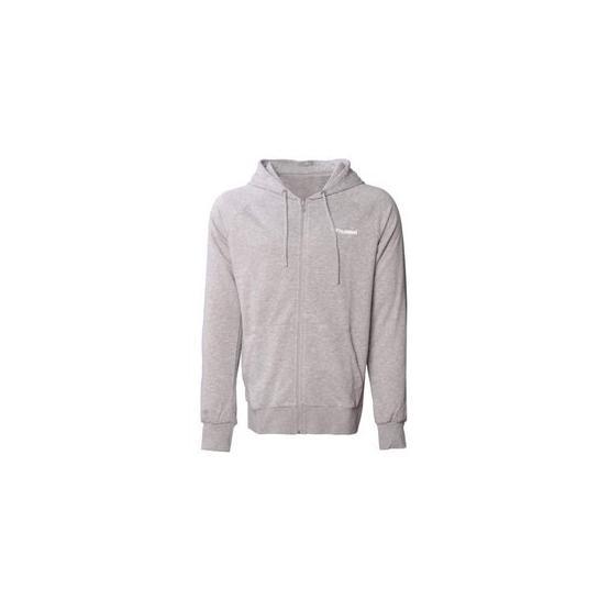 Hummel 921456-2006 Hmlt-Isam 2.0 Zip Hoodi Kapüşonlu Normal Kalıp Düz Gri Erkek Zip Ceket